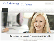 Tablet Screenshot of clarkesoftware.com